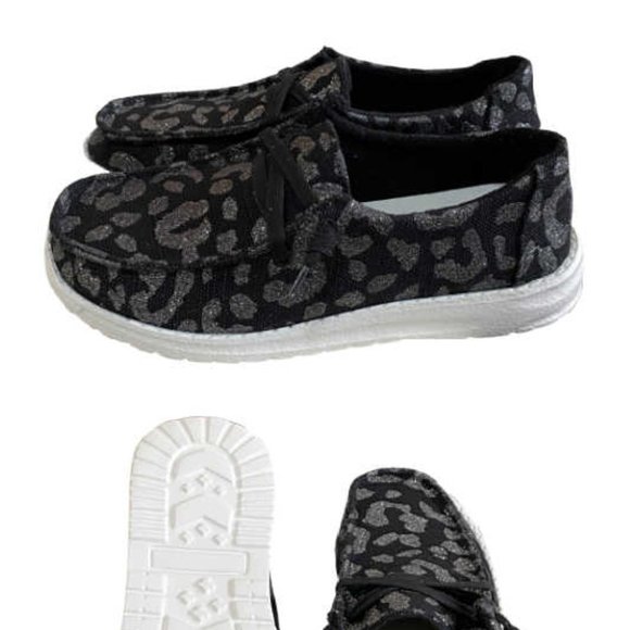 Gypsy Jazz Dexter Black Animal Print Slip On Sneakers 💖🖤 - Picture 5 of 6